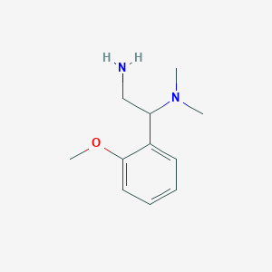 molecular formula C11H18N2O B2672670 1-(2-Methoxy-phenyl)-N1,N1-dimethyl-ethane-1,2-diamine CAS No. 842976-90-3