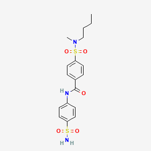 4-[butyl(methyl)sulfamoyl]-N-(4-sulfamoylphenyl)benzamide