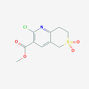 Methyl 2-chloro-6,6-dioxo-7,8-dihydro-5H-thiopyrano[4,3-b]pyridine-3-carboxylate