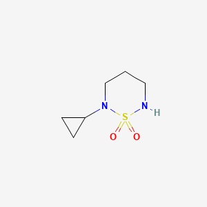 molecular formula C6H12N2O2S B2672695 2-Cyclopropyl-1,2,6-thiadiazinane 1,1-dioxide CAS No. 1890717-64-2