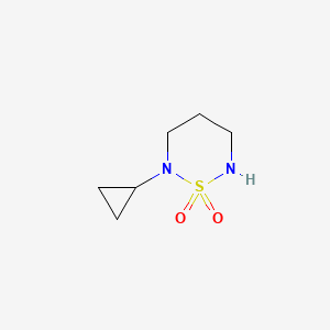 molecular formula C6H12N2O2S B2672695 2-环丙基-1,2,6-噻二氮杂环丁烷-1,1-二氧化物 CAS No. 1890717-64-2