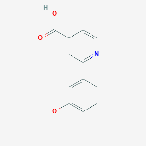 molecular formula C13H11NO3 B026727 2-(3-甲氧基苯基)异烟酸 CAS No. 100004-95-3