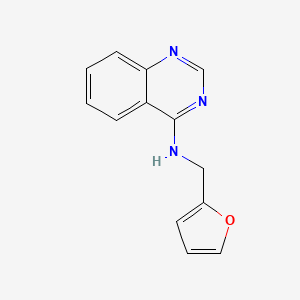 molecular formula C13H11N3O B2672701 N-(呋喃-2-基甲基)喹唑啉-4-胺 CAS No. 34116-16-0