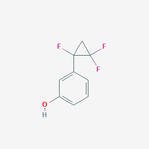 molecular formula C9H7F3O B2672704 3-(1,2,2-三氟环丙基)苯酚 CAS No. 2470435-52-8