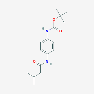 molecular formula C16H24N2O3 B267271 Tert-butyl {4-[(3-methylbutanoyl)amino]phenyl}carbamate 