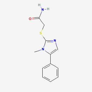 2-(1-Methyl-5-phenyl-1H-imidazol-2-ylsulfanyl)-acetamide