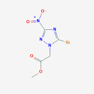 methyl 2-(5-bromo-3-nitro-1H-1,2,4-triazol-1-yl)acetate