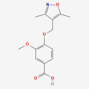 4-[(Dimethyl-1,2-oxazol-4-yl)methoxy]-3-methoxybenzoic acid