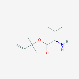 molecular formula C10H19NO2 B2672729 L-Valine 1,1-dimethyl-2-propenyl ester CAS No. 851714-02-8