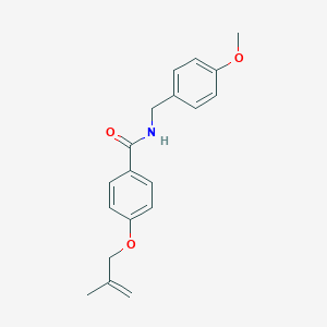 molecular formula C19H21NO3 B267274 N-(4-methoxybenzyl)-4-[(2-methyl-2-propenyl)oxy]benzamide 