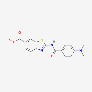 Methyl 2-(4-(dimethylamino)benzamido)benzo[d]thiazole-6-carboxylate