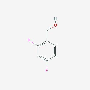 molecular formula C7H6FIO B2672755 4-氟-2-碘苄醇 CAS No. 937649-01-9
