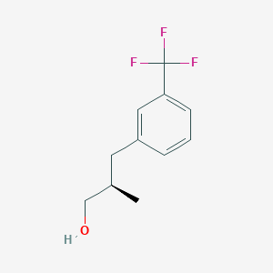 molecular formula C11H13F3O B2672756 (2R)-2-Methyl-3-[3-(trifluoromethyl)phenyl]propan-1-ol CAS No. 2248198-17-4