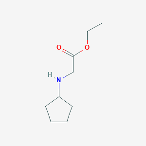 molecular formula C9H17NO2 B2672759 乙基2-(环戊基氨基)乙酸酯 CAS No. 89479-61-8