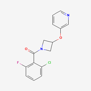 (2-Chloro-6-fluorophenyl)(3-(pyridin-3-yloxy)azetidin-1-yl)methanone