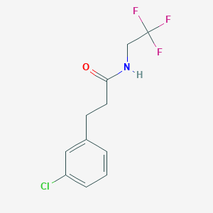 3-(3-Chlorophenyl)-N-(2,2,2-trifluoroethyl)propanamide