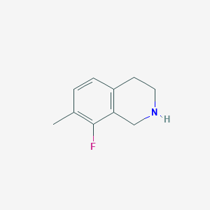 molecular formula C10H12FN B2672784 8-Fluoro-7-methyl-1,2,3,4-tetrahydroisoquinoline CAS No. 1780693-53-9