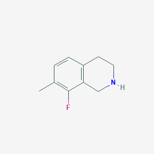 molecular formula C10H12FN B2672784 8-氟-7-甲基-1,2,3,4-四氢异喹啉 CAS No. 1780693-53-9