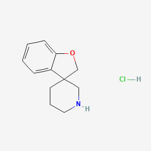 molecular formula C12H16ClNO B2672787 Spiro[2H-1-benzofuran-3,3'-piperidine];hydrochloride CAS No. 2416235-57-7