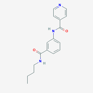 molecular formula C17H19N3O2 B267280 N-{3-[(butylamino)carbonyl]phenyl}isonicotinamide 