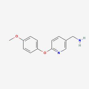 [6-(4-Methoxyphenoxy)pyridin-3-yl]methanamine