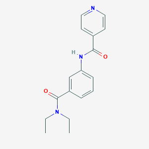 molecular formula C17H19N3O2 B267282 N-{3-[(diethylamino)carbonyl]phenyl}isonicotinamide 
