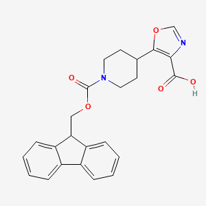 5-(1-{[(9H-fluoren-9-yl)methoxy]carbonyl}piperidin-4-yl)-1,3-oxazole-4-carboxylic acid