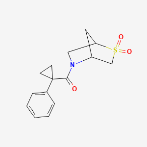 (2,2-Dioxido-2-thia-5-azabicyclo[2.2.1]heptan-5-yl)(1-phenylcyclopropyl)methanone