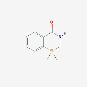 molecular formula C10H13NOSi B2672837 1,1-Dimethyl-2,3-dihydrobenzo[d][1,3]azasilin-4(1H)-one CAS No. 146617-38-1