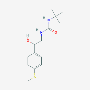 molecular formula C14H22N2O2S B2672846 1-(叔丁基)-3-(2-羟基-2-(4-(甲硫基)苯基)乙基)脲 CAS No. 1448128-74-2