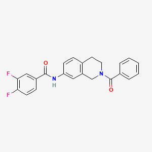 N-(2-benzoyl-1,2,3,4-tetrahydroisoquinolin-7-yl)-3,4-difluorobenzamide