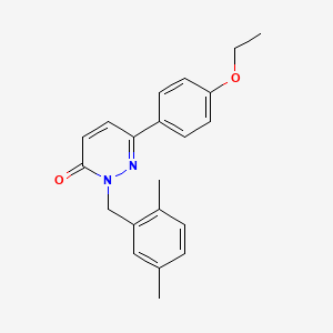 molecular formula C21H22N2O2 B2672853 2-[(2,5-Dimethylphenyl)methyl]-6-(4-ethoxyphenyl)pyridazin-3-one CAS No. 899753-02-7