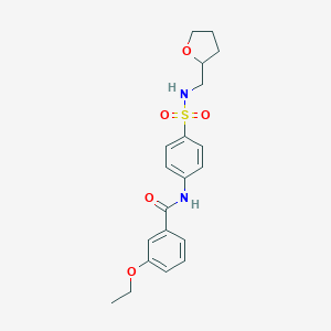 molecular formula C20H24N2O5S B267286 3-ethoxy-N-(4-{[(tetrahydro-2-furanylmethyl)amino]sulfonyl}phenyl)benzamide 