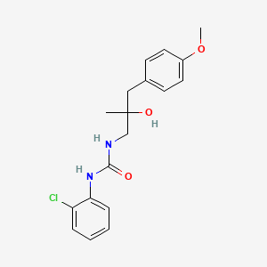 molecular formula C18H21ClN2O3 B2672867 1-(2-氯苯基)-3-(2-羟基-3-(4-甲氧基苯基)-2-甲基丙基)脲 CAS No. 1396847-40-7