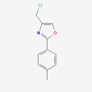 molecular formula C11H10ClNO B2672894 4-(氯甲基)-2-(4-甲基苯基)-1,3-噁唑 CAS No. 33162-05-9