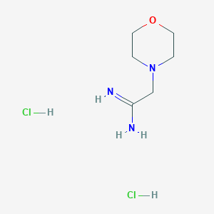 molecular formula C6H15Cl2N3O B2672914 2-(Morpholin-4-yl)ethanimidamide dihydrochloride CAS No. 2137817-02-6
