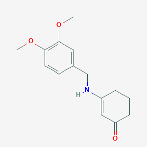 3-(((3,4-Dimethoxyphenyl)methyl)amino)cyclohex-2-EN-1-one