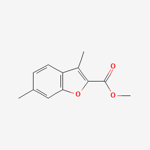 molecular formula C12H12O3 B2672929 Methyl 3,6-dimethyl-1-benzofuran-2-carboxylate CAS No. 142143-68-8