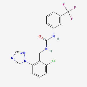 N-[2-chloro-6-(1H-1,2,4-triazol-1-yl)benzyl]-N'-[3-(trifluoromethyl)phenyl]urea