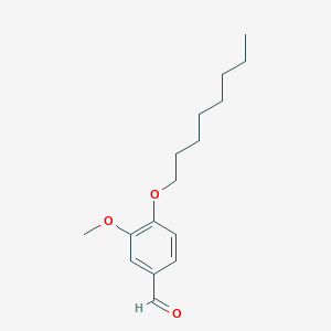 molecular formula C16H24O3 B2672954 3-甲氧基-4-(辛氧基)苯甲醛 CAS No. 24076-33-3