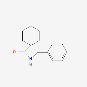 molecular formula C14H17NO B2672958 3-苯基-2-氮杂螺[3.5]壬酮 CAS No. 1859536-42-7