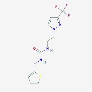 1-(thiophen-2-ylmethyl)-3-(2-(3-(trifluoromethyl)-1H-pyrazol-1-yl)ethyl)urea
