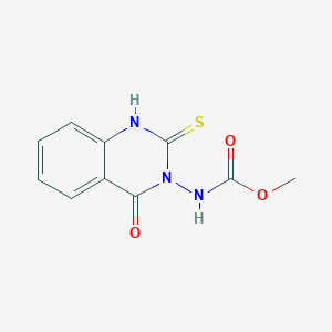molecular formula C10H9N3O3S B2672964 Methyl N-(4-oxo-2-sulfanylidene-1H-quinazolin-3-yl)carbamate CAS No. 403721-83-5