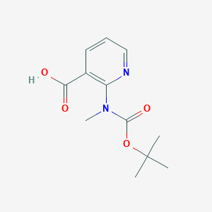 2-[Methyl-[(2-methylpropan-2-yl)oxycarbonyl]amino]pyridine-3-carboxylic acid