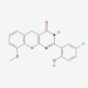 molecular formula C18H13ClN2O4 B2672983 2-(5-氯-2-羟基苯基)-9-甲氧基-3H-咯并[2,3-d]嘧啶-4(5H)-酮 CAS No. 899213-18-4