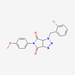 1-(2-chlorobenzyl)-5-(4-methoxyphenyl)-3a,6a-dihydropyrrolo[3,4-d][1,2,3]triazole-4,6(1H,5H)-dione