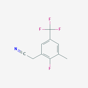 molecular formula C10H7F4N B2673048 2-Fluoro-3-methyl-5-(trifluoromethyl)phenylacetonitrile CAS No. 2386895-35-6