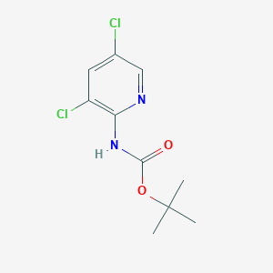 molecular formula C10H12Cl2N2O2 B2673056 Tert-butyl (3,5-dichloropyridin-2-yl)carbamate CAS No. 161117-87-9