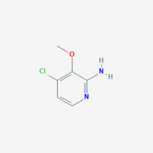 molecular formula C6H7ClN2O B2673061 4-Chloro-3-methoxypyridin-2-amine CAS No. 1261452-97-4