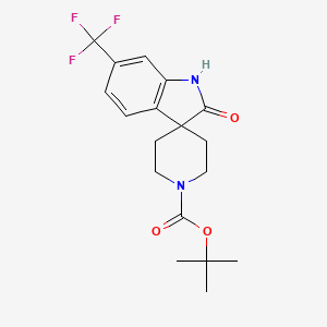 tert-Butyl 2-oxo-6-(trifluoromethyl)spiro[indoline-3,4'-piperidine]-1'-carboxylate
